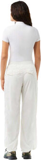 Lacoste Dames/Dames Nylon Joggingbroek Met Wijde Pijpen (Wit) - EU 40 lang / UK 12 lang