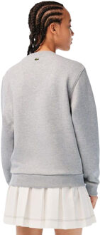 Lacoste Dames/Dames Organic Cotton Fleece Los Sweatshirt (Grijs) - EU 42 / UK 14