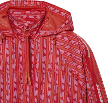 Lacoste Dames/Dames oversized Track Jacket met capuchon (Oranje) - EU 44 / UK 16