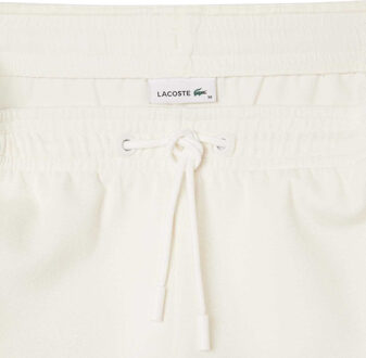 Lacoste Dames/Dames Pique Contrast Paneel Shorts (Crème) - EU 40 / UK 12