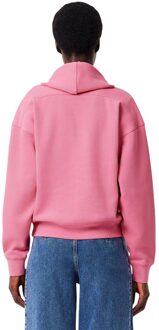 Lacoste Dames/Dames Pique Full Zip Hoodie (Roze)