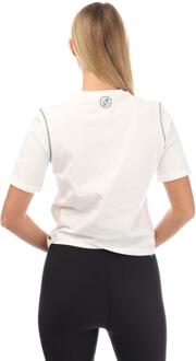 Lacoste Dames/Dames Roland-Garros Editie Katoen Relaxed Fit T-Shirt (Crème) - maat EU 34 / UK 6