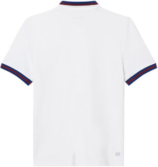 Lacoste Dames/Dames UV-beschermend tennis poloshirt met streepdetail (Wit)