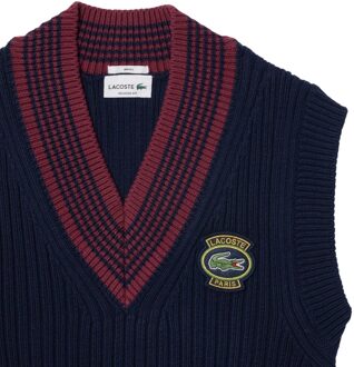 Lacoste Dames/Dames Zware Katoenen Tennis Trui Top (Marine) Navy