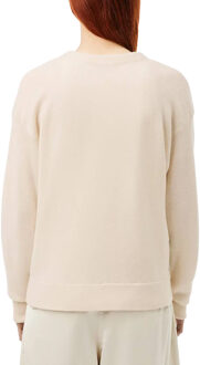 Lacoste Dames Essentiële Katoenen Cardigan (Crème) - EU 38 / UK 10