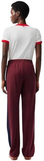 Lacoste Dames Geweven Joggingbroek met Open Zoom (Rood) - EU 36 / UK 8