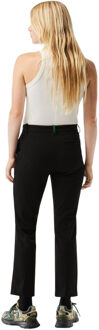 Lacoste Dames Katoen Stretch Slim Chino's (Zwart)