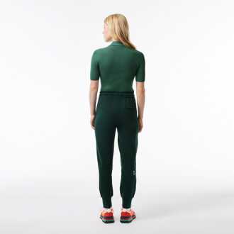 Lacoste Dames Lacoste Katoenen Sweatbroek in Groen
