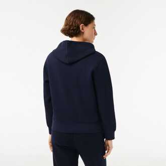 Lacoste Dames Lacoste Loose Fit Katoenmix Hoodie in Navy - EU 34 / UK 6