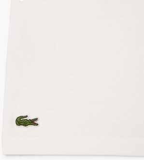 Lacoste Dames Lacoste Roland-Garros Edition Relaxed-Fit Katoenen T-shirt in crème - maat EU 34 / UK 6