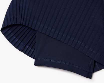 Lacoste Dames Lacoste Sport Geplooide Gevoerde Tennisshort in Blauw