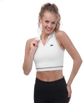 Lacoste Dames Lacoste Sport Polo Style sportbeha in wit