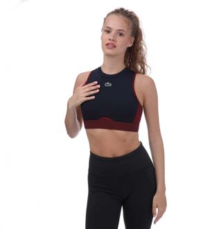Lacoste Dames Lacoste Sport Stretch Sportbeha in Navy