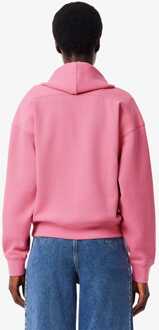 Lacoste Dames Lacoste Zip-Up Piqué Hoodie in Roze - maat