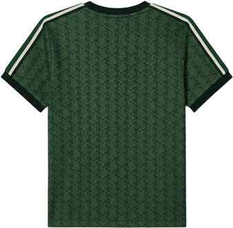 Lacoste Dames Monogram Jacquard Slim T-shirt (Groen)