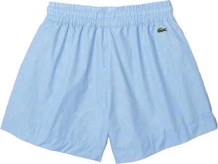 Lacoste Dames Monogram Shorts (Blauw) - maat