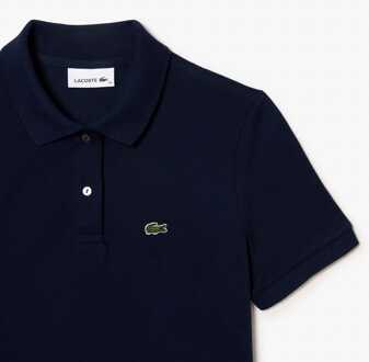 Lacoste Damespolo Lacoste Supple Petit Piqué in blauw