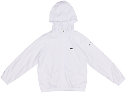 Lacoste Diamond Taffeta Trainingspakken Kinder - Wit - Maat 130 - 140 CM - Poly Woven White