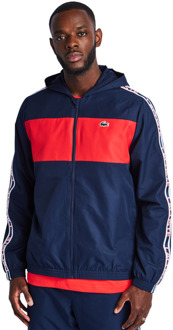 Lacoste Diamond Weave Colorblock Trainingspakken Heren - Navy - Maat S - Poly Woven