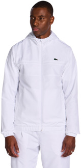 Lacoste Diamond Weave Hooded Trainingspakken Heren - Wit - Maat M White