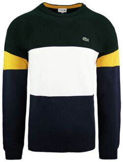 Lacoste Effen Heren Colourblock Sweater Navy