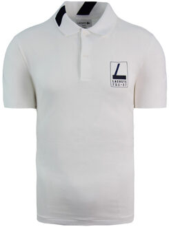 Lacoste FRA-27 Slim Fit Heren Wit Polo Shirt - 2XL