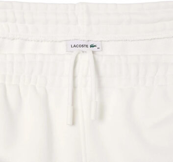 Lacoste Geborduurde rechte Joggingbroek Dames/Dames (Crème) - EU 34 / UK 6