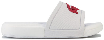 Lacoste Girl's Lacoste Children L.30 Slide Sandal in White pink - maat Wit