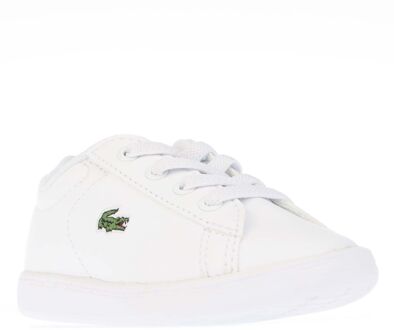 Lacoste Girl's Lacoste Infant Carnaby Evo Trainers in White pink - maat Wit