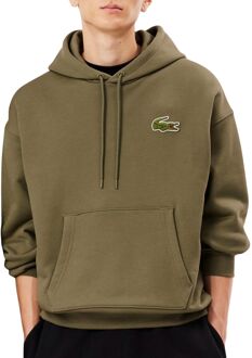 Lacoste Groene Hoodie Loose Fit Sweater Lacoste , Green , Heren - M,S,Xs