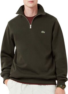 Lacoste Groene Klassieke Krokodil Hoodie Trui Lacoste , Green , Heren - XL