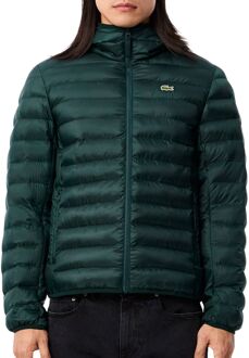 Lacoste Groene textiel heren pufferjas Lacoste , Green , Heren - Xl,L,M