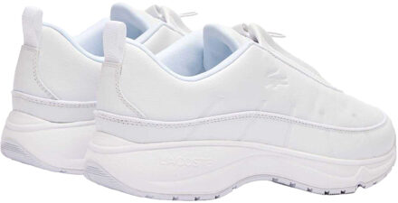 Lacoste Heren Audyssor Leren Ritssportschoenen (Wit) - maat EU 43 / UK 9