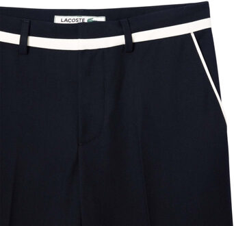 Lacoste Heren Badge Rechte Pantalon (Blauw) - 40 Normaal