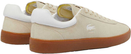 Lacoste Heren Baseshot Suède Trainers (Beige) - maat EU 42 / UK 8