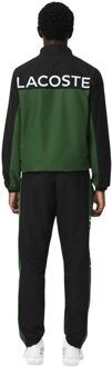 Lacoste Heren Bedrukt Tennis Trainingspak Set (Groen)