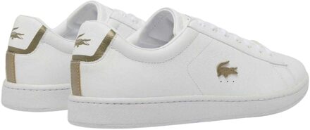 Lacoste Heren Carnaby Evo Leren Sneakers (Wit)