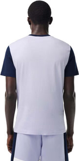 Lacoste Heren Colour Block Jersey Regular T-shirt (Blauw) - maat XS