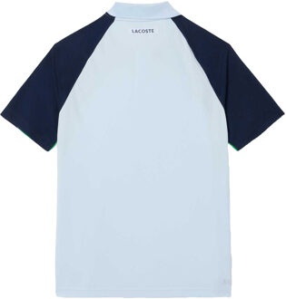 Lacoste Heren Colour Block Ultra Dry Tennis Poloshirt (Wit/Blauw/Groen) - maat