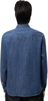 Lacoste Heren Denim Regular Shirt (Blauw) - maat