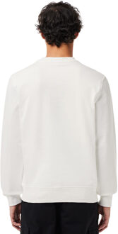 Lacoste Heren Fleece gevlokt sweatshirt (Crème) - XS