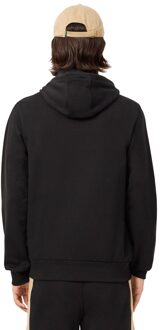 Lacoste Heren Fleece Hoodie Kleurblok (Zwart) - XS