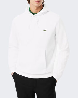Lacoste Heren fleece hoodie Wit - M