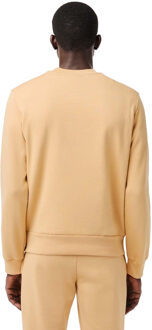 Lacoste Heren Fleece Sweatshirt met ronde hals (Natuurlijk) Naturel
