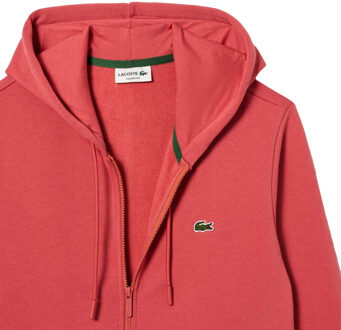 Lacoste Heren Fleece Volrits Hoodie (Rood)