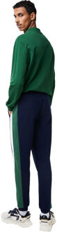 Lacoste Heren Geborsteld Fleece Cut & Sew Joggingbroek (Donkerblauw/Groen/Wit) - 2XL