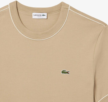 Lacoste Heren Interlock Slim T-Shirt (Beige) - maat 4XL
