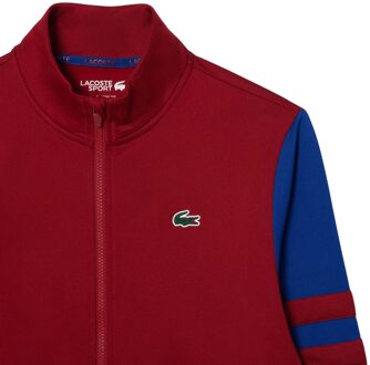 Lacoste Heren Interlock Stretch Track Jacket met rits (Rood)