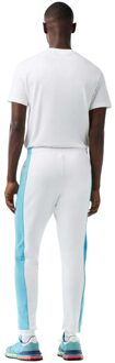 Lacoste Heren Joggingbroek Kleurblok (Wit/blauw) - S