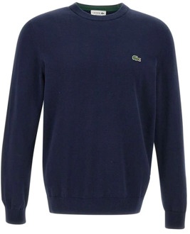 Lacoste Heren Katoenen Pullover Trui Lacoste , Blue , Heren - 2Xl,Xl,L,M,S,3Xl